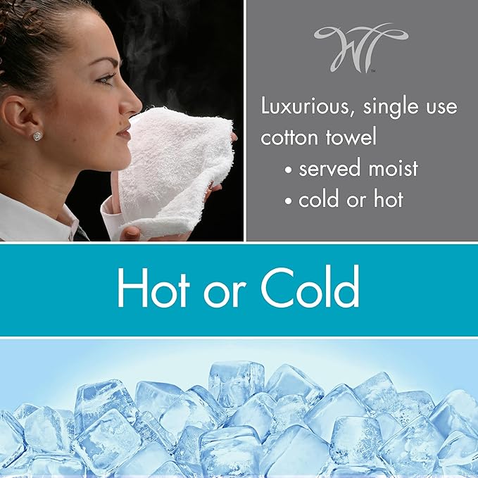 White Towel Services 8" x 8in Moist Cotton Towel Individually Wrapped - Image 7