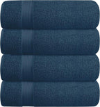 BELZZI Home Ultra Soft 4 Pack Oversized Bath Towel Set 27x54, Cotton Compact by Unknown
