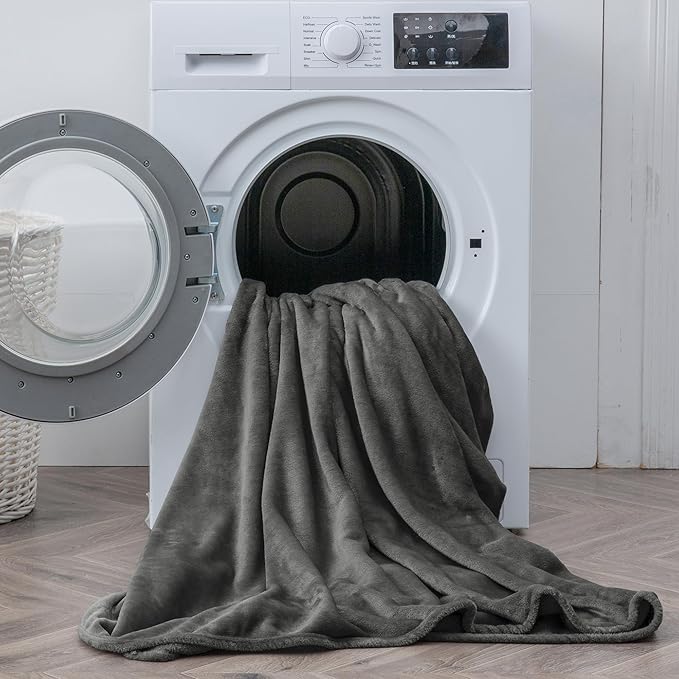 BEDELITE Flannel Sheets Twin Size Dark Gray - Image 8