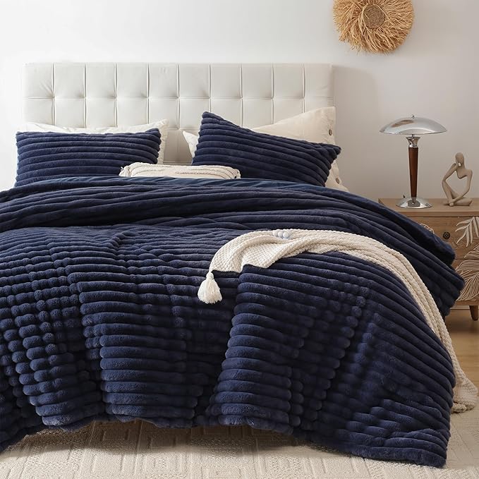 Smoofy Fluffy Queen Size Comforter Set 3 Pieces by SMOOFY