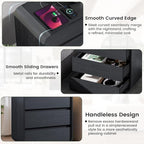 Black Night Stand Set of 2 - Image 7