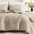 Comfort Spaces King Quilt Set Modern Reversible Plaid Coverlet King Bedding Set by ComfortSpaces