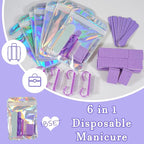 Disposable Manicure Kit Professional, 18 Set Press On Nail Tool Kit - Image 2