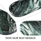 Koville Green Marble Tray for Bathroom Countertop, Stone Jewelry Dish Candle - Image 3