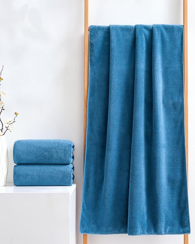 Lumimi 2 Pack Premium Microfiber Bath Towels - Image 7