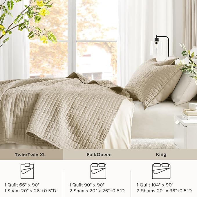 Comfort Spaces Twin Quilt Set Modern Reversible Plaid Coverlet Twin Bedding Set - Image 7