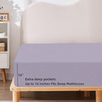 HBHLFZ Full Fitted Sheet Only, Soft Breathable Bottom Sheet - Image 3