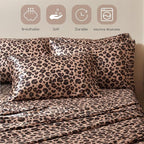 MR&HM Satin Bed Sheets with Elastic Corner Straps, Full Size Sheets Set - Image 7