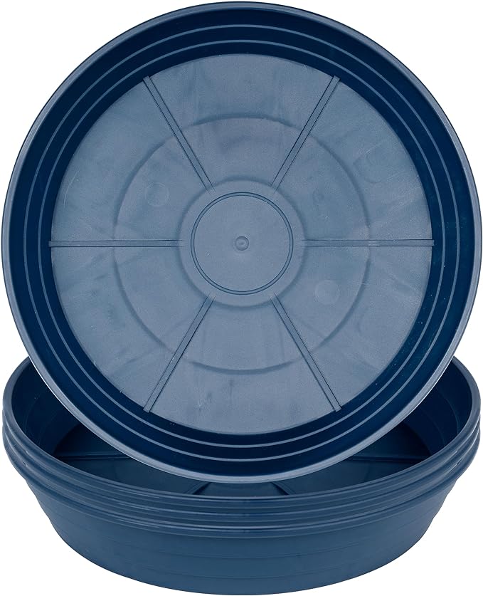 LWALRS Plant Saucer 14 Inch 4 Pack 6 8 10 12 14 16 18 20 25, Plastic Plant Trays by LWALRS