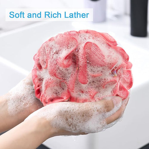 AmazerBath Loofah Sponge 60g/Piece, Exfoliating Bath Sponge Body Scrubber - Image 2