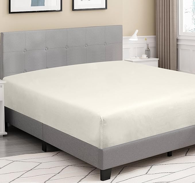 ROYALE LINENS 300 Thread Count 100% Long Staple Combed Cotton Fitted Sheet - Image 4