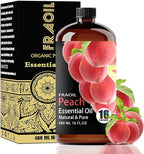 Peach Essential Oil, Peach Oil 16 Fl Oz 480 ML by FRAOILESSENTIALOIL