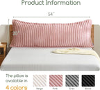 HIGOGOGO Memory Foam Body Pillow, Thickened Large Long Bed Pillow - Image 2