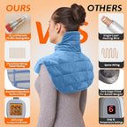 Ambershine 19''x24'' Weighted Neck & Shoulder Heating Pad, 2.5lbs - Image 2