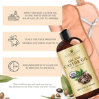 Handcraft Blends Castor Oil Pack Wrap | Organic Castor Oil 16 oz | Reusable - Image 5
