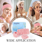 DiyJibb 9 Pcs Spa Headband for Washing Face, Skincare Headband and Wristband Set - Image 4