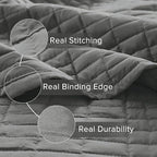 Comfort Spaces Kienna Quilt Set- Double Sided Stitching Design Summer Blanket - Image 4