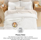 Andency White Comforter Queen, Boho Soft Fluffy Warm Lightweight Bedding - Image 5