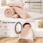 Love's cabin Pink King Size Comforter Set, 3-Piece Prewashed Bed Set - Image 7