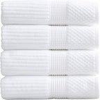 Springtree Home 100% Cotton Bath Towel Set of 4 | Super Soft & Absorbent by SpringtreeHome