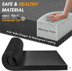 CYMULA Camping Cot Mattress 2in Memory Foam Sleeping Pad, Soft Warm Non-Slip - Image 6