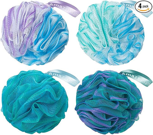 AmazerBath Loofah Sponge 60g/Piece, Exfoliating Bath Sponge Body Scrubber by AmazerBath