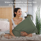 Pillow Cases Queen Size Set of 2 Pillowcases 100% Viscose from Bamboo Cooling - Image 5