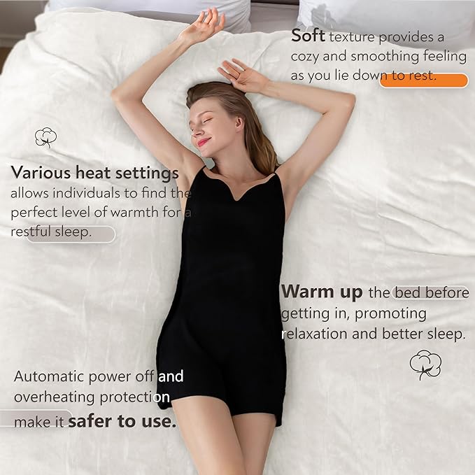 Wapaneus Heated Blanket Electric Full Size 72"x84" - Image 2