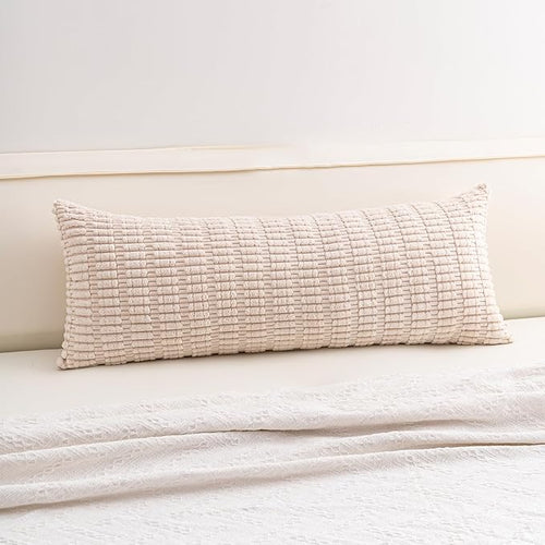 Aegero Corduroy Decorative Throw Pillow Covers 14x36 Inch Soft Striped Pillow by Unknown