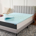 LUCID 2 Inch Gel Memory Foam Mattress Topper, Twin XL size – 5 Zones – Cooling by Lucid