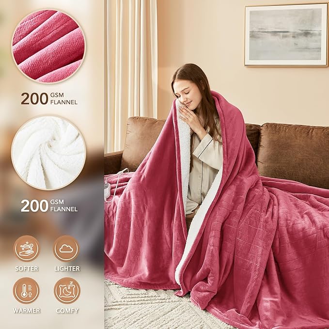 Homemate Electric Heated Blanket Queen - Image 3