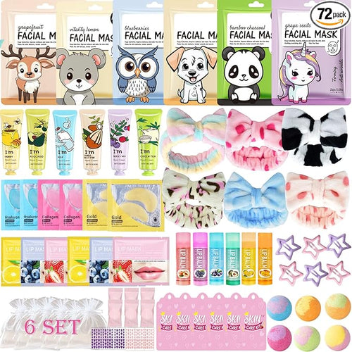 72PCS Spa Party Supplies for Women, Spa Party Favors Include Face Masks by Unknown