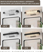 Modern Black Bathroom Vanity Light, 16.5 Inch 10W Dimmable LED Bathroom Light - Image 2