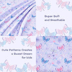 lasoftan Kids Sheet Set Full Size, Girls Full Sheet Set - Image 3