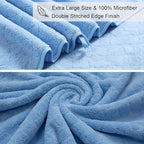 8-Piece Blue Bath Towels Set, 2 Oversized Large Bath Towels Sheet, 2 Hand - Image 7