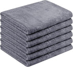 JML Bath Towels Set of 6, Oversized Large Microfiber Bath Towels by JML