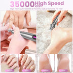 Cordless Nail Drill 35000RPM, Portable Electric Nail File - Image 4