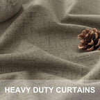 Pitalk Taupe Blackout Curtains 84 Inches Long - Image 3