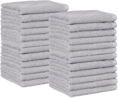 Amazon Basics Highly Absorbent Fast Drying 100% Cotton Washcloths by AmazonBasics