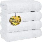 Cotton Paradise Hand Towels for Bathroom, 100% Cotton Turkish 4 Piece Hand by UNITEDHOMETEXTILE