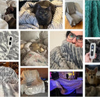 SNUGSUN Electric Heated Blanket Throw Size, Soft and Cozy Thickened Flannel and - Image 6