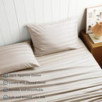 Cotton Flat Sheets Only, 600 TC 100% Cotton Flat Sheet Top Sheet Only, Full - Image 2