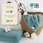 SEMAXE Blue Bath Towel, 100% Cotton Bath Towel - Image 5