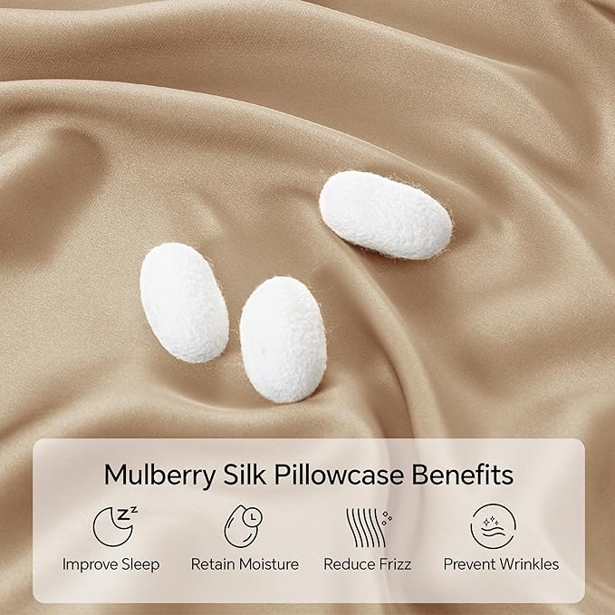 INFIIXSO Mulberry Silk Pillow Case King Size, Silk Pillowcase - Image 2