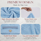 2 Pack Microfiber Hair Towel Wrap - Image 3