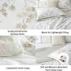 LEMIROE Floral Cotton Comforter Queen Size - Image 5