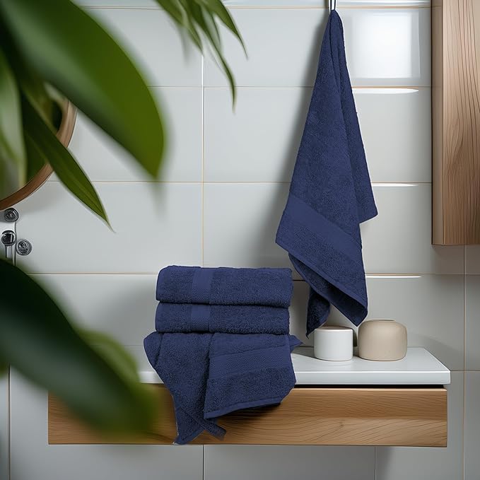 Commercial Bulk Pack of 12 Large Bath Towels – 100% Cotton Terry 24" x 50" – - Image 4
