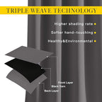 NICETOWN Bedroom Blackout Curtains 90 inch Length - Image 5