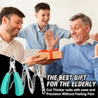 Toenail Clippers for Seniors Thick Toenails, Aucurwen Heavy Duty Toe Nail - Image 7