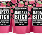 Explicit Essentials Bath Salts for Women, 12oz Raspberry Epsom Salts - Image 5